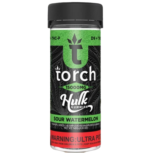 Gomitas Live Resin Hulk de Torch | 15000 mg SOUR WATERMELON